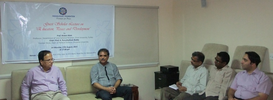 Guest Scholar lecture on “Education, Peace and Development”