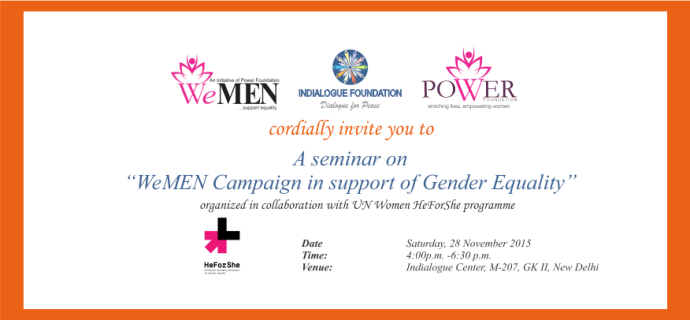 Invitation for “WeMEN Campaign in support of Gender Equality”