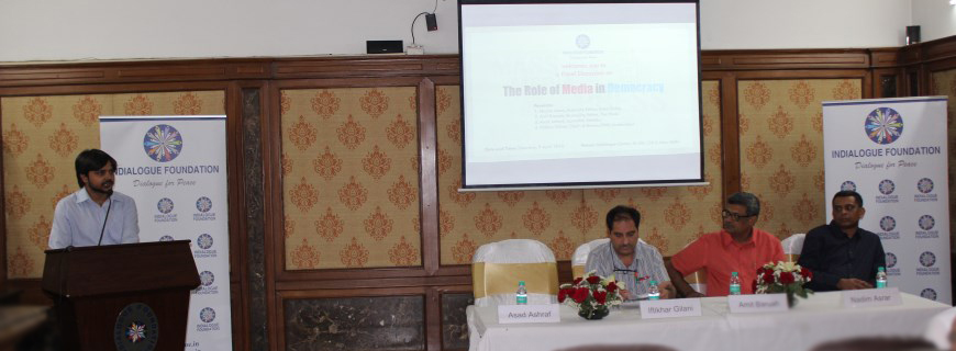 Panel Discussion on “The Role of Media in Democracy”
