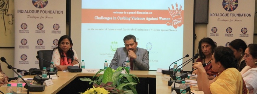 A panel discussion on Challenges in Curbing Violence against Women