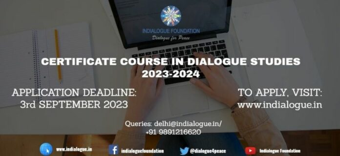 Applications Invited For The Certificate Course In Dialogue Studies 2023-2024
