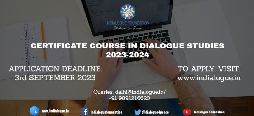 Certificate Course in Dialogue Studies 2023-2024